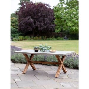 Garden Trading Outdoor Indoor Burford Dining Table Only Natural Polystone Wood