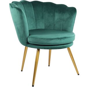 RAYGAR Genesis flora Petal Back Scallop Chair - Green