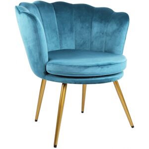 RAYGAR Genesis flora Petal Back Scallop Chair - Teal