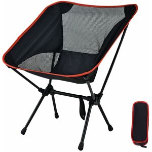 Groofoo - Outdoor Portable Folding Chair Folding Camping Stool Portable Seat Compact Chairs with Carrying Bag for Outdoor Hiking Waking Traveling