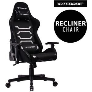 More4homes - gtforce evo ct fabric racing sports office chair in black