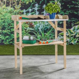 BERKFIELD HOME Hi Wooden Planting Table 82x38x78 cm