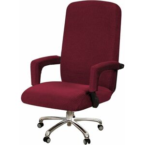 Langray - High Stretch Office Chair Cover Spandex Chair Cover for Office Chair Computer Office Chair Covers High Back, Feature Checked Jacquard