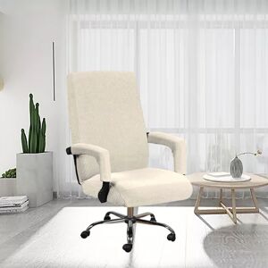 Langray - High Stretch Office Chair Cover Spandex Chair Cover for Office Chair Computer Office Chair Covers High Back, Feature Checked Jacquard