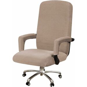 Langray - High Stretch Office Chair Cover Spandex Chair Cover for Office Chair Computer Office Chair Covers High Back, Feature Checked Jacquard