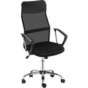 Homcom - Executive Office Chair High Back Mesh Back Seat Desk Chairs, Black - Black