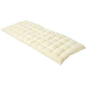 HOMESCAPES Cream Bench Cushion, Two Seater