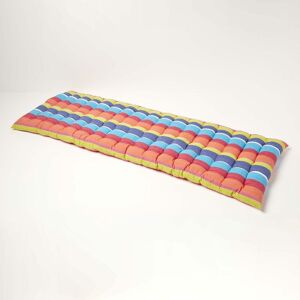 Homescapes - Multi Stripe Bench Cushion 3 Seater