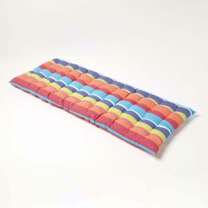 Homescapes - Multi Stripe Bench Cushion 2 Seater