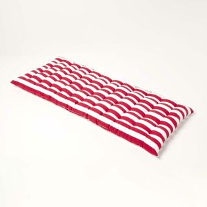 Homescapes - Red Stripe Bench Cushion 2 Seater
