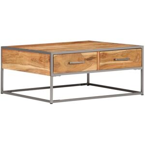 Hommoo Coffee Table 75x75x35 cm Solid Acacia Wood VD13439