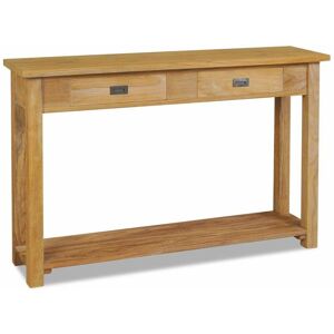 Console Table Solid Teak 120x30x80 cm - Hommoo