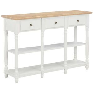 Console Table White 120x30x76 cm mdf VD22169 - Hommoo