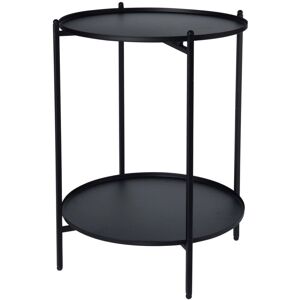 Berkfield Home - h&s Collection Side Table Metal 50.5 cm Black