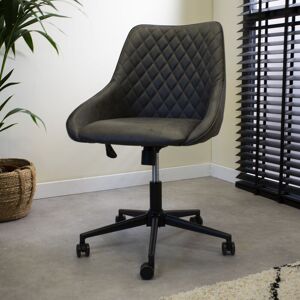 Furnwise - Industrial Rotatable Office Chair Emily Antracite - Anthracite