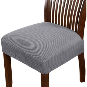 Xuigort - 2pcs Dining Chair Seat Cover Stretch Spandex Chair Seat Covers Chair Seat Cushion Slipcovers for Dining Room Kitchen Chairs Removable