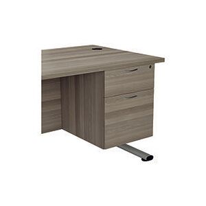 Jemini 2 Drw Fxd Ped Grey Oak