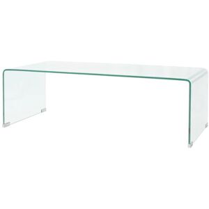 BRAYDENSTUDIO Jettie Coffee Table Tempered Glass by Brayden Studio - Transparent