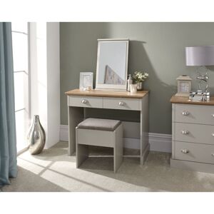 GFW - Kendal Dressing Table with Stool Grey