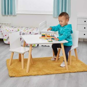 Liberty House Toys Ltd - Kids White and Pinewood Table and Chair set