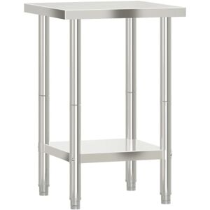 Vidaxl - Kitchen Work Table 55x55x85 cm Stainless Steel