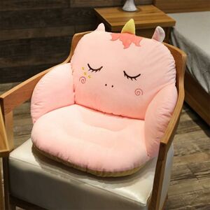 Chair Cushion with Backrest Non-Slip Seat Cushion Outdoor Garden Chair Cushion Indoor Office Chair - Light Pink Unicorn - Langray