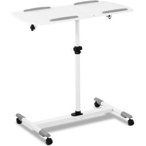 FROMM & STARCK Laptop Desk Mobile Laptop Desk Height-Adjustable Tiltable 91 x 43 cm White