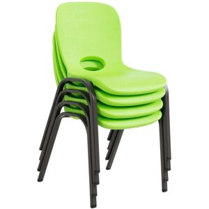 Childrens Stacking Chair - 4 Pk (Essential) - Lime Green - Lifetime