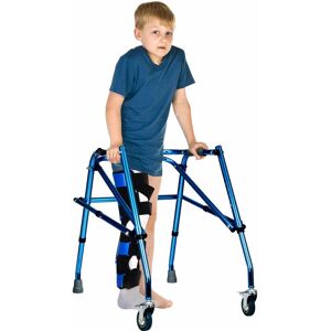 COSTWAY Lightweight Kids Walker One-Way Folding Walking Aid Disabled Injured Training