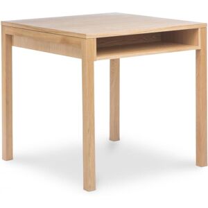 PRIVATEFLOOR Wooden Square dining table Natural wood Melamine, Solid Oak, Wood, Wood - Natural wood