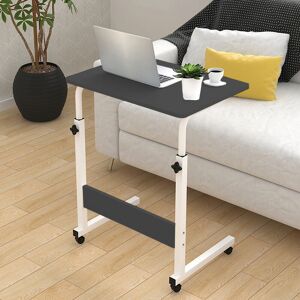 Livingandhome - Height Adjustable Computer Standing Desk with Wheels