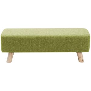 Livingandhome - Rectangular Tofu-shaped Footrest with Solid Wooden Legs