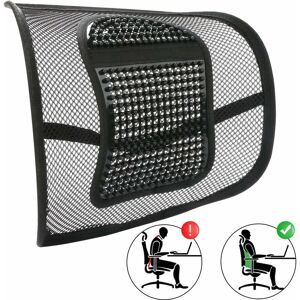 Lumbar Support, Mesh Lumbar Cushion, Ergonomic Back Support Pillow for Office Chair, Wheelchair, Car Seat, Relieves Back Pain Groofoo