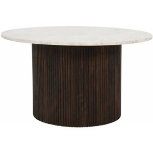 VERTY FURNITURE Luxor Mango Wood Coffee Table With Marble Top