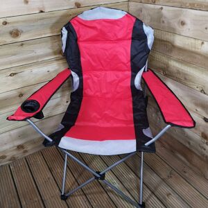 Samuel Alexander - Luxury Padded High Back Folding Outdoor / Camping / Fishing Chair in Red