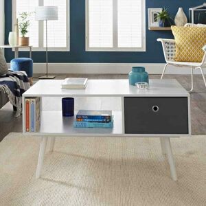 DYLEX Malmo Modern Coffee Sofa Cocktail Table Under Shelf Storage Living Room