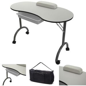 Raygar - Manicure Table Beauty Desk Foldable and Portable - White