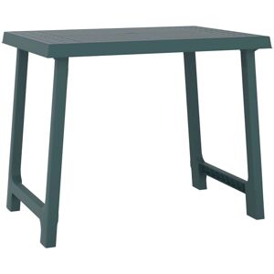 BERKFIELD HOME Mayfair Camping Table Green 79x56x64 cm PP Wooden Look