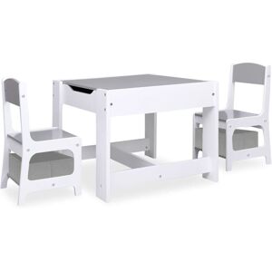 Berkfield Home - Mayfair Children's Table with 2 Chairs White mdf