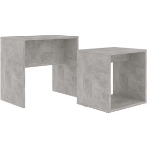 Berkfield Home - Mayfair Coffee Table Set Concrete Grey 48x30x45 cm Engineered Wood