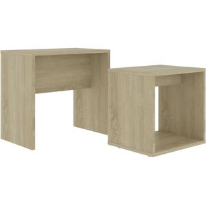 Berkfield Home - Mayfair Coffee Table Set Sonoma Oak 48x30x45 cm Engineered Wood