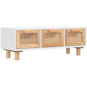 BERKFIELD HOME Mayfair Coffee Table White 80x40x30 cm Engineered Wood&Solid Wood Pine