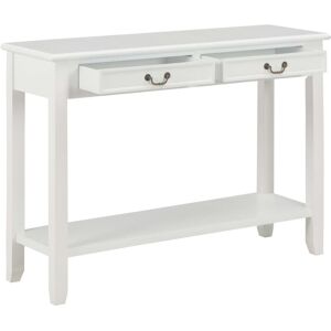 BERKFIELD HOME Mayfair Console Table White 110x35x80 cm Wood