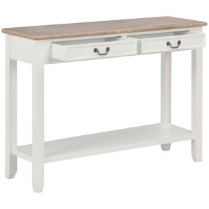 BERKFIELD HOME Mayfair Console Table White 110x35x80 cm Wood