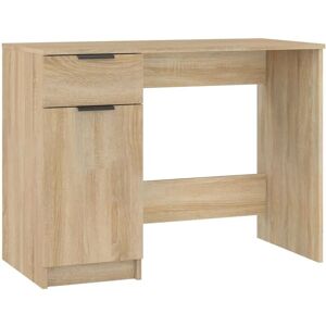 BERKFIELD HOME Mayfair Desk Sonoma Oak 100x50x75 cm Engineered Wood
