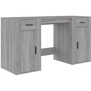 Berkfield Home - Mayfair Desk with Cabinet Grey Sonoma Engineered Wood