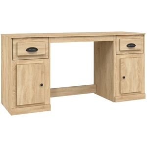 Berkfield Home - Mayfair Desk with Cabinet Sonoma Oak Engineered Wood