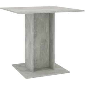 BERKFIELD HOME Mayfair Dining Table Concrete Grey 80x80x75 cm Engineered Wood