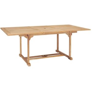 BERKFIELD HOME Mayfair Extending Garden Table 150-200x100x75 cm Solid Teak Wood