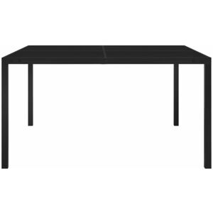 BERKFIELD HOME Mayfair Garden Table 130x130x72 cm Black Steel and Glass